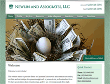 Tablet Screenshot of newlintax.com